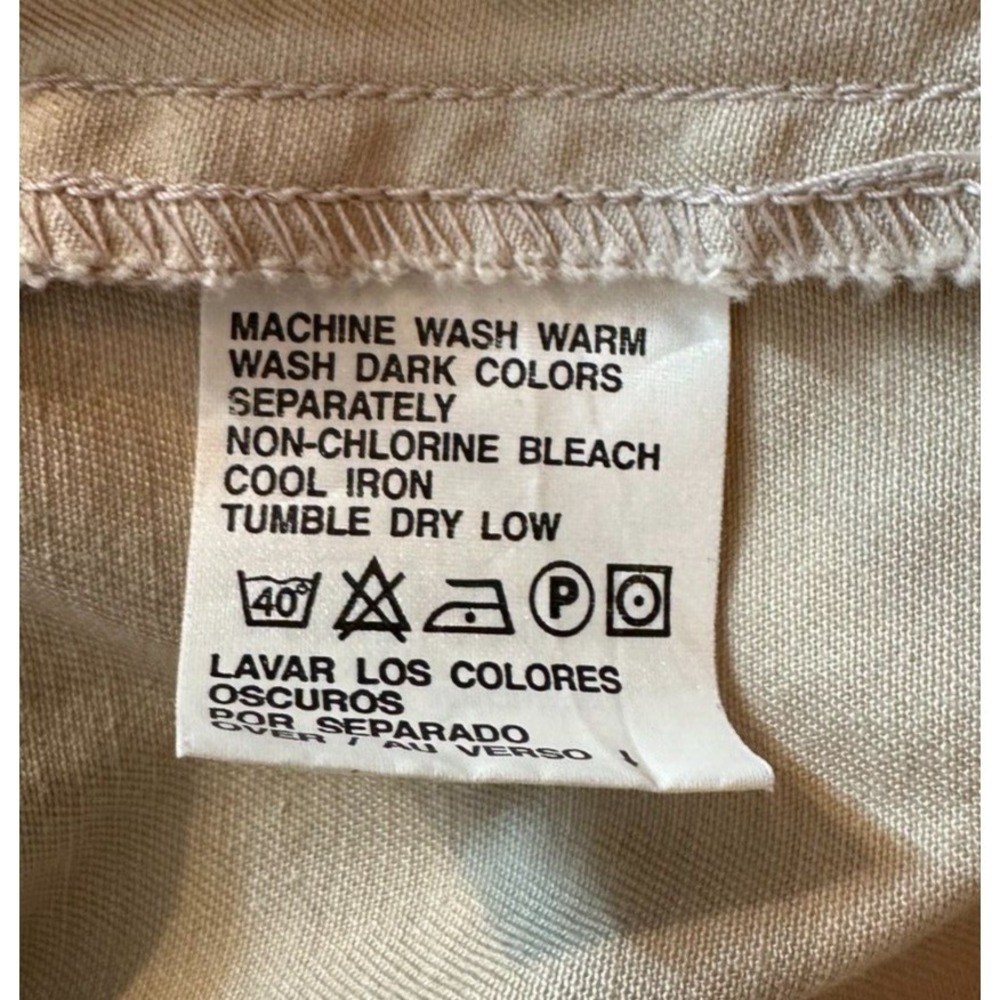 Liz Claiborne Liz Sport Womens Casual Chino Pants Size Petite 14P Beige Cotton - Picture 10 of 12